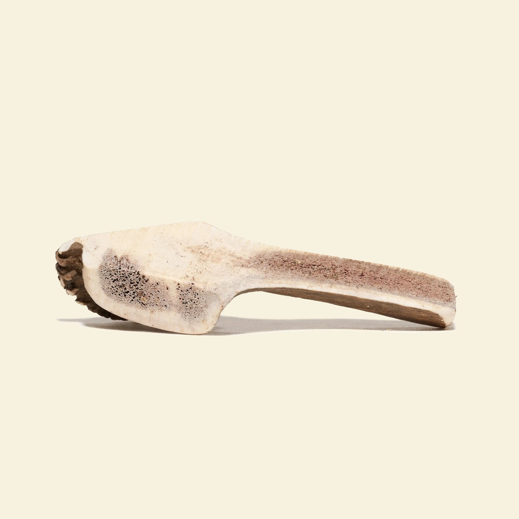 bois de cerf fendu naturel pour chien