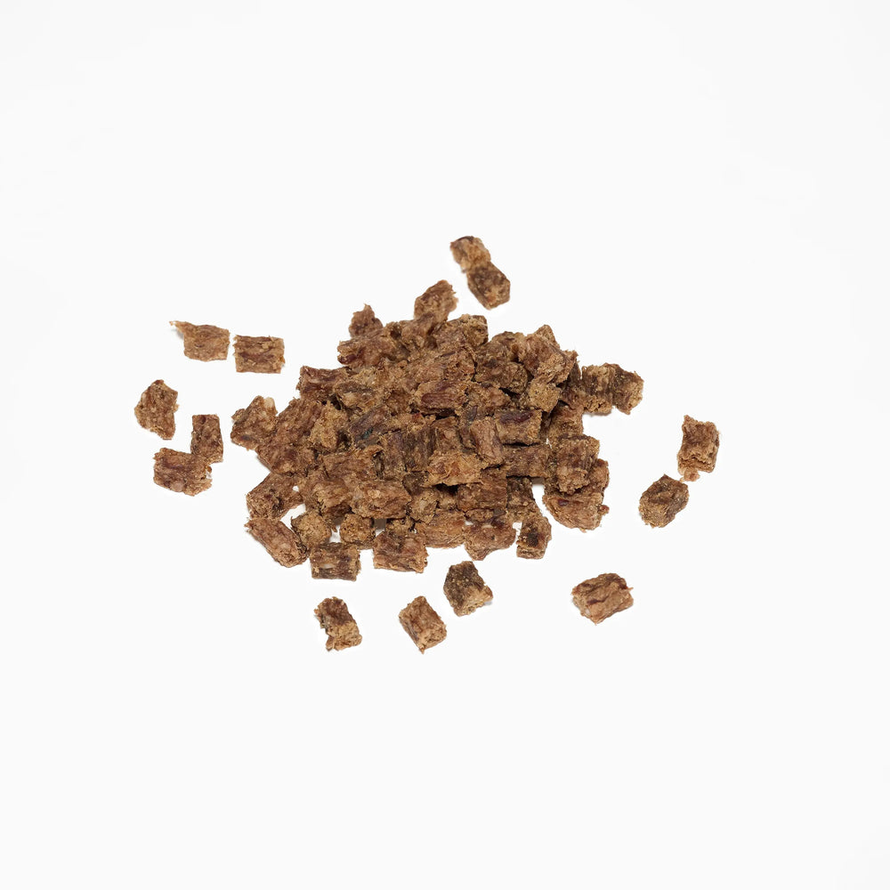 friandises naturelles de bœuf cubes pour chien 