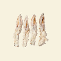 Oreilles de lapin avec poils pour chien, friandises de mastication naturelle
