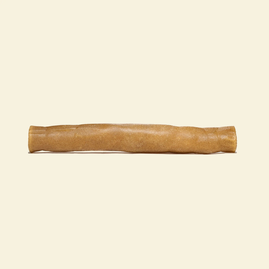 peau de boeuf roulée 30 cm, friandise de mastication naturelle pour chien