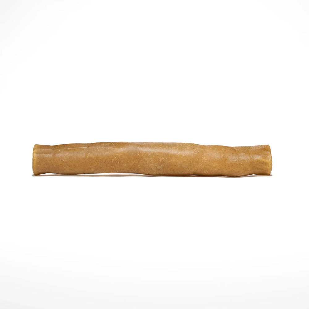 Peau de boeuf roulée 30cm pour chien mastication naturelle