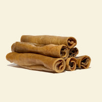peau de boeuf roulée 30 cm, friandise de mastication naturelle pour chien