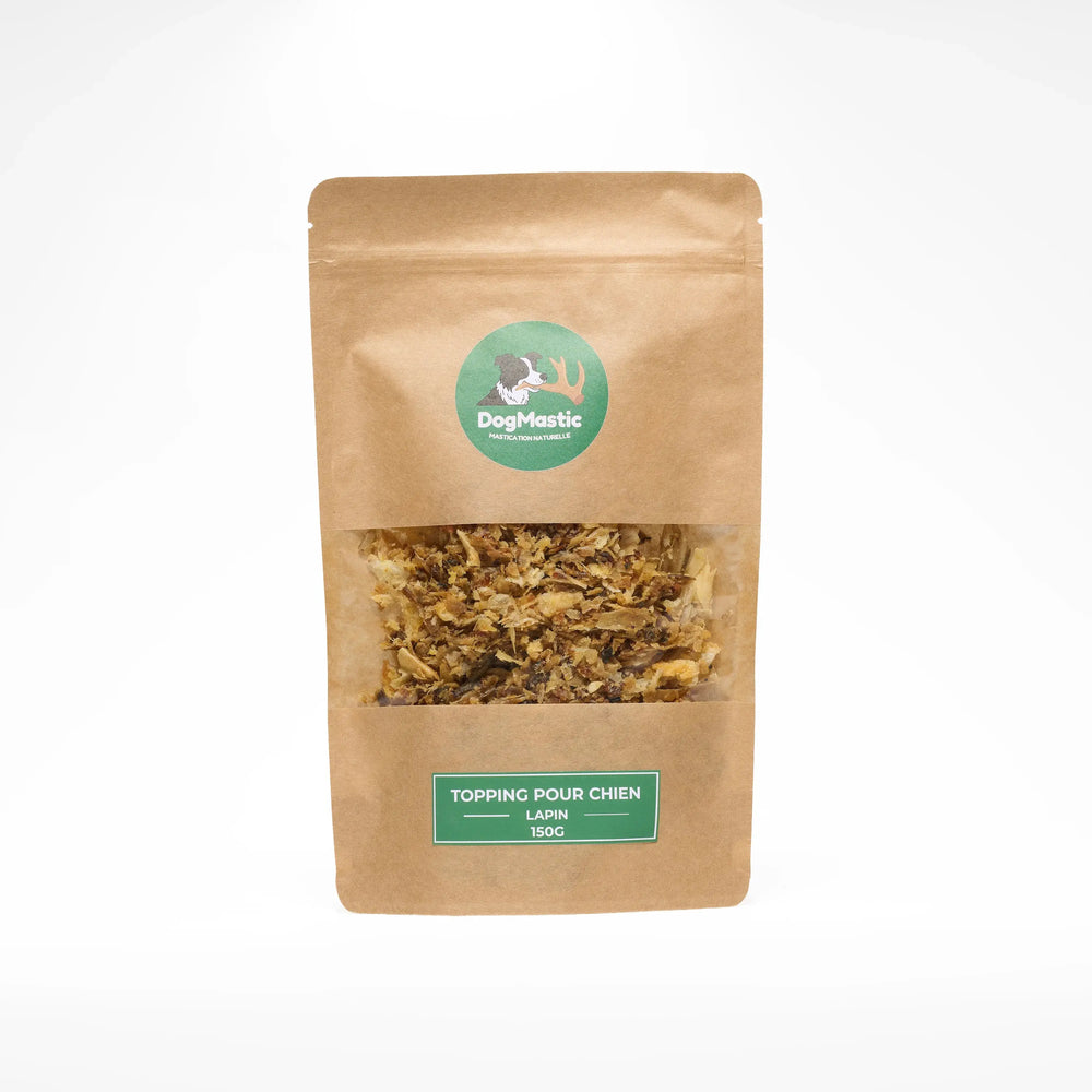 topping de lapin pour chien friandise naturelle