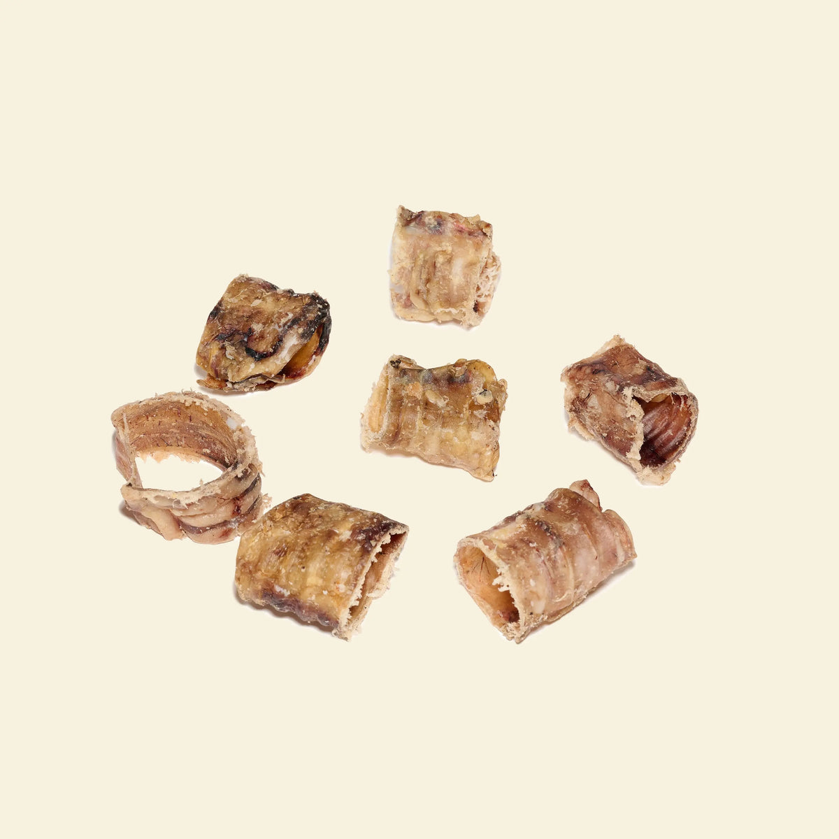 Trachées de boeuf 5 cm pour petit chien mastication naturelle