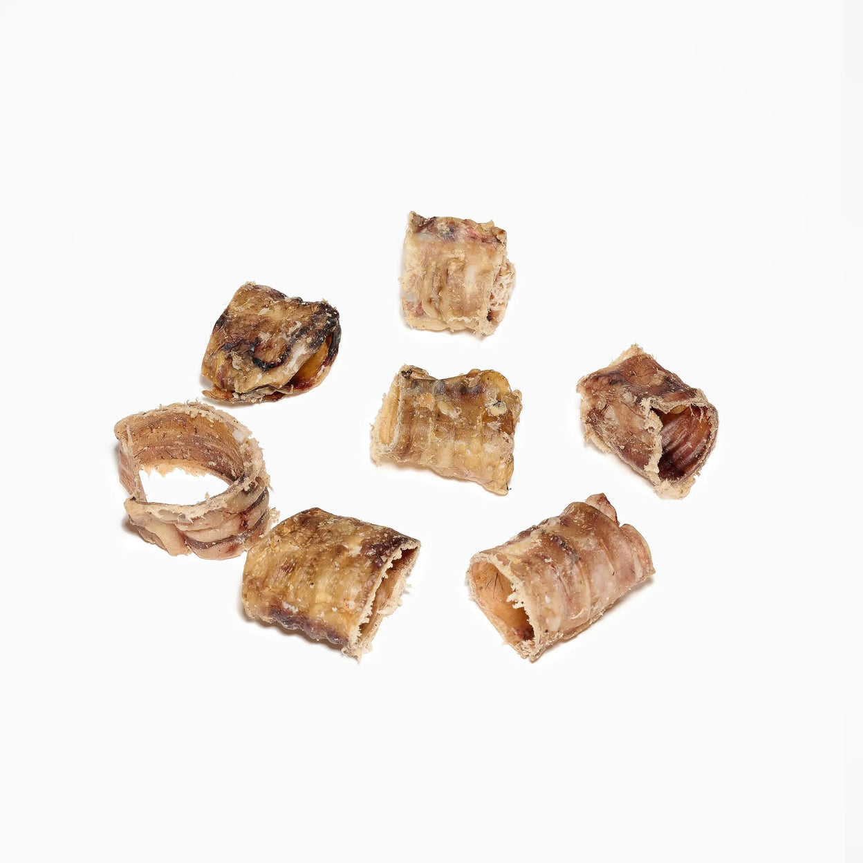 Trachées de boeuf 5 cm pour petit chien mastication naturelle